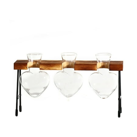 WANYNG Kitchen Vase holder Heart Shape Glass Hydroponic Vase Flower Pot Wooden Tray Desk Decoration Rack Brown
WANYNG Kitchen Vase holder Heart Shape Glass Hydroponic Vase Flower Pot Wooden Tray Desk Decoration Rack Brown