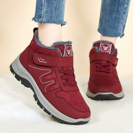 Fashion Winter Snow Boots For Women Flat Bottom Non Slip Short Plush Warm Comfort Lace Up Hook Loop Solid Color
Fashion Winter Snow Boots For Women Flat Bottom Non Slip Short Plush Warm Comfort Lace Up Hook Loop Solid Color