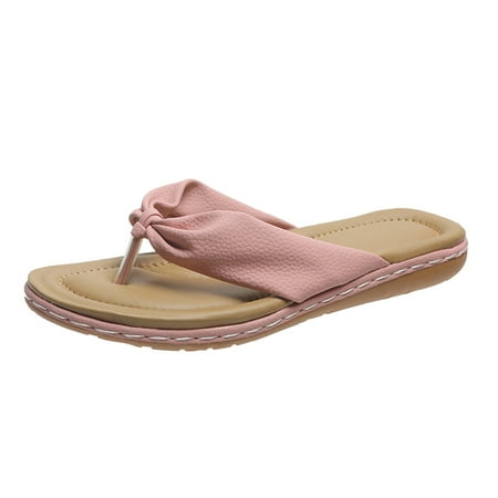 Women s Summer Non Slip Solid Color Slip On Flat Beach Open Toe Breathable Sandals Flip Flops Shoes Artificial leather Pink Flip Flops for Women
Women s Summer Non Slip Solid Color Slip On Flat Beach Open Toe Breathable Sandals Flip Flops Shoes Artificial leather Pink Flip Flops for Women
