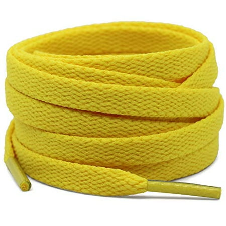 DELELE 2 Pair 47.24 Flat Shoe laces 5/16 Wide Shoelaces for Athletic Running Sneakers Shoes Boot Strings Yellow
DELELE 2 Pair 47.24 Flat Shoe laces 5/16 Wide Shoelaces for Athletic Running Sneakers Shoes Boot Strings Yellow