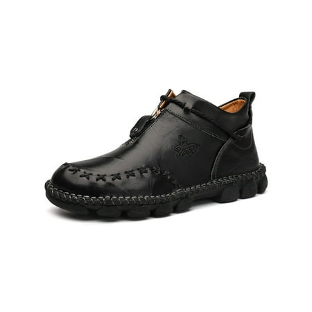 Rotosw Men Booties Zip Up Ankle Boot Hand Stitching Short Boots Lightweight Slip Resistant Casual Shoes Driving Non-slip Bootie Black 7
Rotosw Men Booties Zip Up Ankle Boot Hand Stitching Short Boots Lightweight Slip Resistant Casual Shoes Driving Non-slip Bootie Black 7