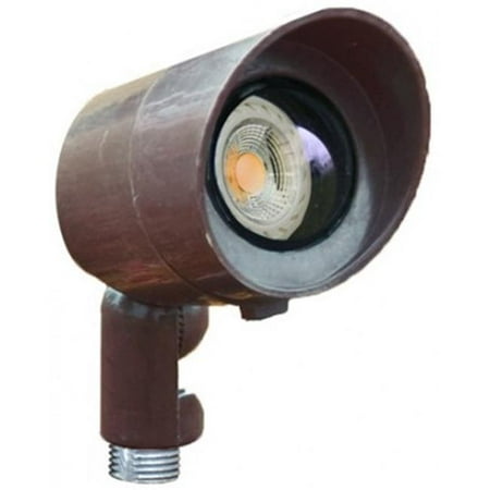 7W & 12V MR16 Fiberglass Hooded Spot Light - Bronze