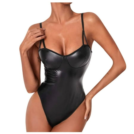 BIZIZA Women s Teddy Sexy Lingerie Leather Bodysuit One Piece Backless Strappy Babydoll Black XXL
BIZIZA Women s Teddy Sexy Lingerie Leather Bodysuit One Piece Backless Strappy Babydoll Black XXL