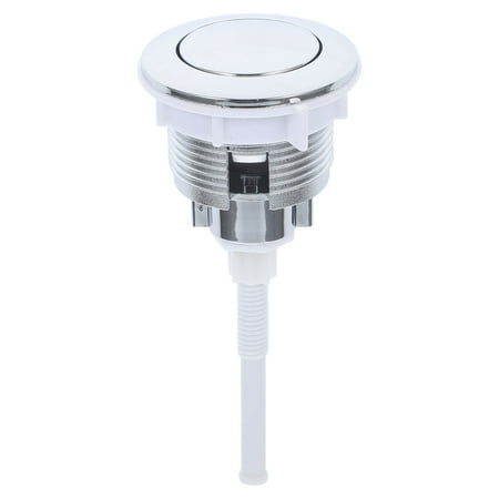 BESTONZON Toilet Water Tank Button Electroplating Single-button Toilet Flush Valve