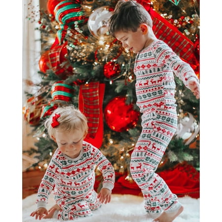 wsevypo Family Matching Christmas Pajamas Snowflake Elk Print Long Sleeve Top and Pants Set for Adult Kids Baby Romper
wsevypo Family Matching Christmas Pajamas Snowflake Elk Print Long Sleeve Top and Pants Set for Adult Kids Baby Romper