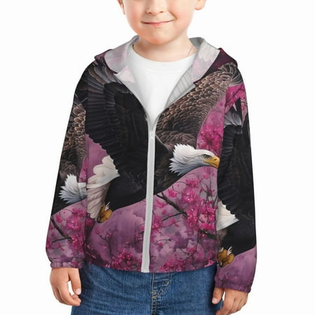 Ocsxa Flower Bald Eagle Print Kids Active Zipper Sun Protection Jacket Boys Girls Hooded Cooling Shirt-4 Years
Ocsxa Flower Bald Eagle Print Kids Active Zipper Sun Protection Jacket Boys Girls Hooded Cooling Shirt-4 Years