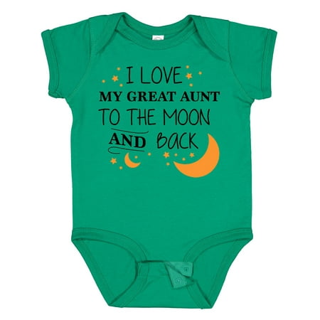 Inktastic I Love My Great Aunt to the Moon and Back Gift Baby Boy or Baby Girl Bodysuit
Inktastic I Love My Great Aunt to the Moon and Back Gift Baby Boy or Baby Girl Bodysuit