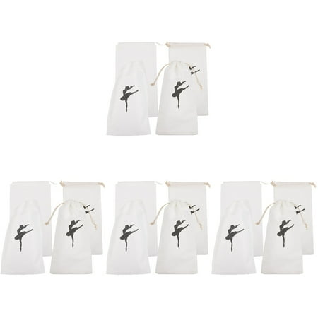 NUOLUX 16 Pcs Ballet Shoe Storage Bags Drawstring Ballet Shoe Bags Washable Ballet Shoe Carrying Bags