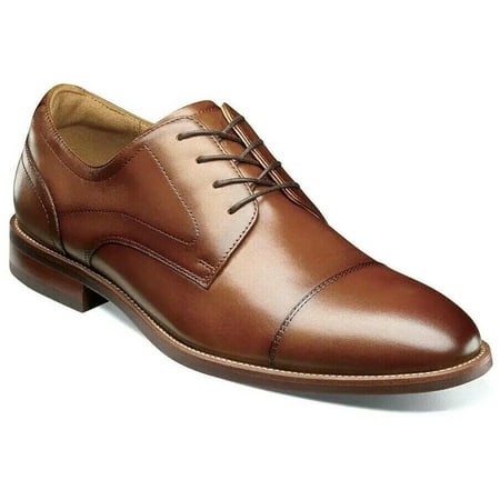 Florsheim Rucci Cap Toe Oxford Men s Classic Dress Shoes Cognac 13384-221