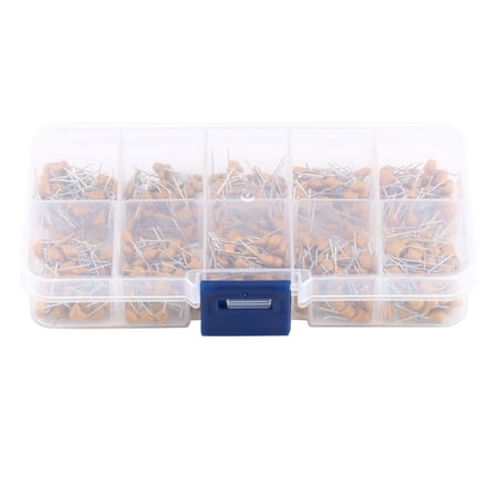 500pcs 10 Values Monolithic Multi Layer Ceramic Capacitors 0.1μF - 10μF With Storage Box
500pcs 10 Values Monolithic Multi Layer Ceramic Capacitors 0.1μF - 10μF With Storage Box