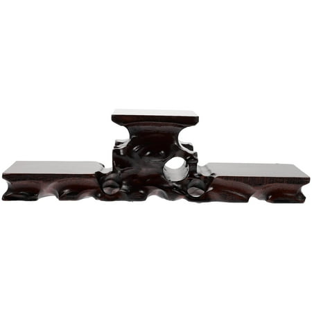 1pc Antique Display Rack Carving Crafts Wood Display Stand for Home Office