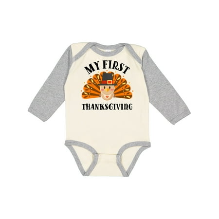 Inktastic My First Thanksgiving cute turkey pilgrim hat Gift Baby Boy or Baby Girl Long Sleeve Bodysuit
Inktastic My First Thanksgiving cute turkey pilgrim hat Gift Baby Boy or Baby Girl Long Sleeve Bodysuit