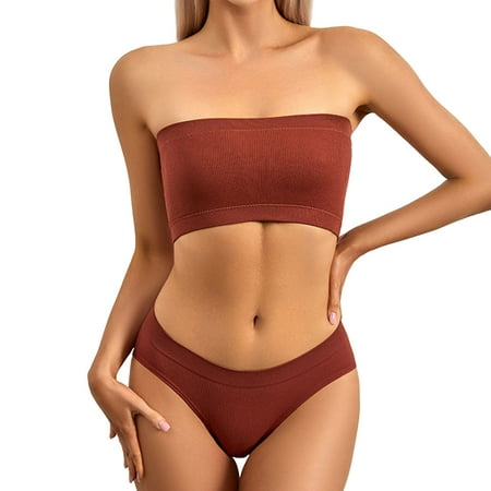 Women Pajamas 2 Piece Strapless Top With Padded Bra Lingerie Vest And Pack Big Triangle Square Panty Features: Pajamas Set
Women Pajamas 2 Piece Strapless Top With Padded Bra Lingerie Vest And Pack Big Triangle Square Panty Features: Pajamas Set