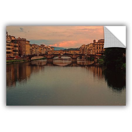 ArtAppealz Kathy Yates "Ponte Vecchio Reflections" Removable Wall Art