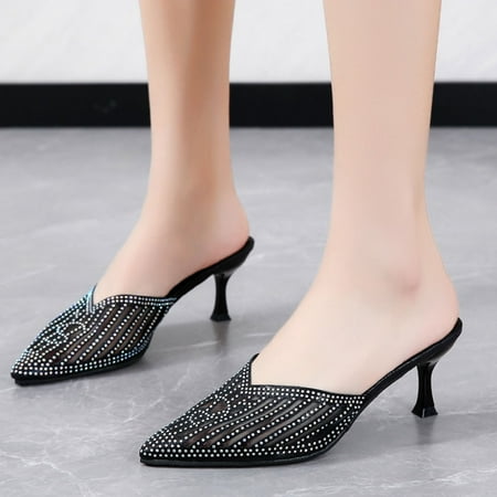 Aayomet Sandals for Women Fashion Summer Women Sandals Pointed Toe Rhinestone High Heel Casual Style Black 7.5
Aayomet Sandals for Women Fashion Summer Women Sandals Pointed Toe Rhinestone High Heel Casual Style Black 7.5