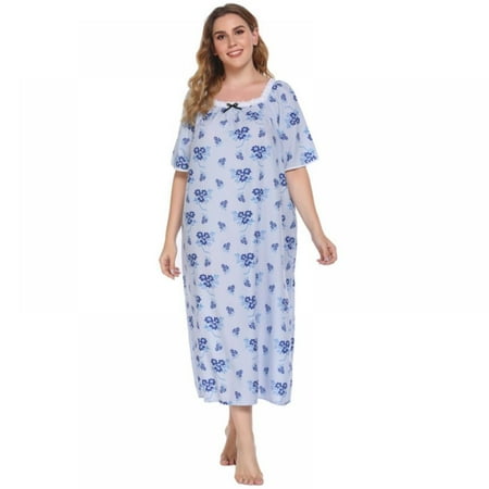 Women s Plus Size Nightgowns Sleepwear Short Sleeve Square Neck Nightdress Oversized Floral Printed Long Nightshirt Loungewear XL-4XL
Women s Plus Size Nightgowns Sleepwear Short Sleeve Square Neck Nightdress Oversized Floral Printed Long Nightshirt Loungewear XL-4XL