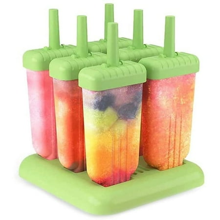 6 pack - Frozen Ice Popsicle Mold Set with Slurping Straw Drip Guard - For Frozen Homemade Treats
6 pack - Frozen Ice Popsicle Mold Set with Slurping Straw Drip Guard - For Frozen Homemade Treats