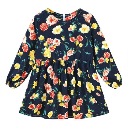 Tejiojio Girls and Toddlers Soft Cotton Clearance Kids Baby Teen Girls Long Sleeved Floral Print Princess Dress Dress Clothes
Tejiojio Girls and Toddlers Soft Cotton Clearance Kids Baby Teen Girls Long Sleeved Floral Print Princess Dress Dress Clothes
