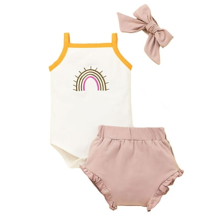 Lieserram Newborn Baby Girls Boys Clothes 3 6 12 18 24 Months Jumpsuit+Shorts Summer Rainbow Outfits
Lieserram Newborn Baby Girls Boys Clothes 3 6 12 18 24 Months Jumpsuit+Shorts Summer Rainbow Outfits