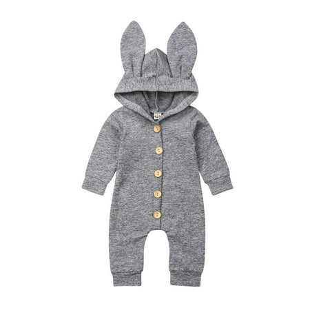 Douhoow Infant Boys Girls Romper Baby Long Sleeve 3D Ear Hooded Bodysuit Solid Color Jumpsuit
Douhoow Infant Boys Girls Romper Baby Long Sleeve 3D Ear Hooded Bodysuit Solid Color Jumpsuit