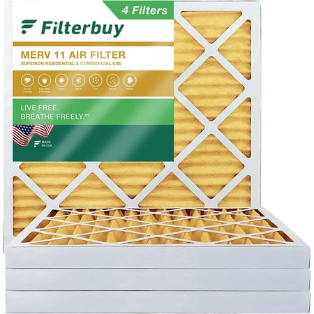 Filterbuy 13.25x13.25x2 MERV 11 Pleated HVAC AC Furnace Air Filters (4-Pack)
Filterbuy 13.25x13.25x2 MERV 11 Pleated HVAC AC Furnace Air Filters (4-Pack)