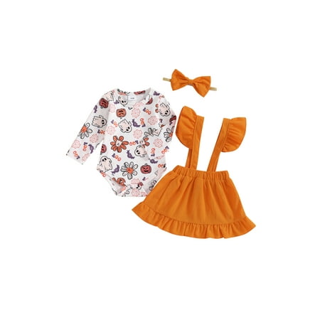 CocMouse Girl Outfit Ghost Print Long Sleeve Romper Suspender Skirt Headband
CocMouse Girl Outfit Ghost Print Long Sleeve Romper Suspender Skirt Headband