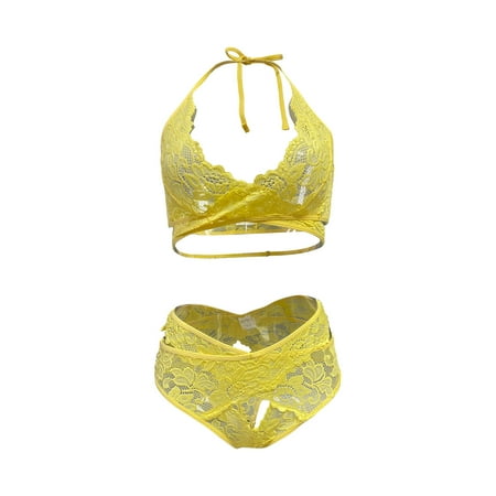 Bigersell Lingerie Set for Women Ladies Fashion Lingerie Fishnets Lace Flowers Hollow Halter Neck Mesh Open Crotch Panties Suit Ladies Lingerie Sleepwear Crotchless
Bigersell Lingerie Set for Women Ladies Fashion Lingerie Fishnets Lace Flowers Hollow Halter Neck Mesh Open Crotch Panties Suit Ladies Lingerie Sleepwear Crotchless