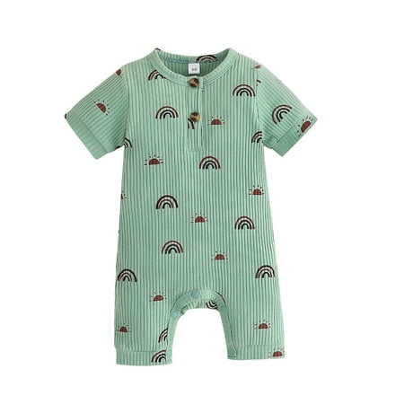 Baywell Rainbow Long Sleeve Infant Baby Unisex Baby Romper Jumpsuit Onsies Print Bodysuit Green 3-24M
Baywell Rainbow Long Sleeve Infant Baby Unisex Baby Romper Jumpsuit Onsies Print Bodysuit Green 3-24M