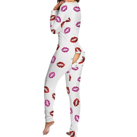 Listenwind Womens Button-down Front Functional Buttoned Flap Adults Pajamas One Piece Sleepwear Jumpsuit Thermal Underwear Set
Listenwind Womens Button-down Front Functional Buttoned Flap Adults Pajamas One Piece Sleepwear Jumpsuit Thermal Underwear Set
