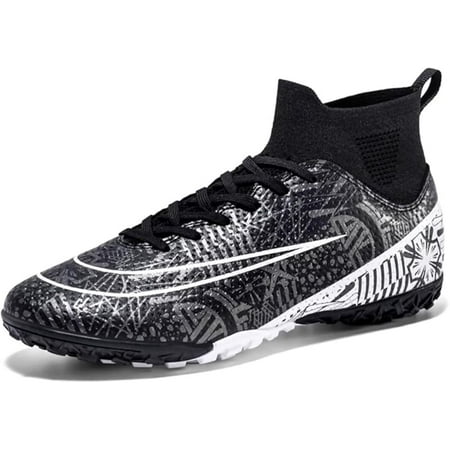 Youth turf soccer shoes mens women high top football boots indoor athletic ankle shoes spikes indoor soccer cleats AG
Youth turf soccer shoes mens women high top football boots indoor athletic ankle shoes spikes indoor soccer cleats AG