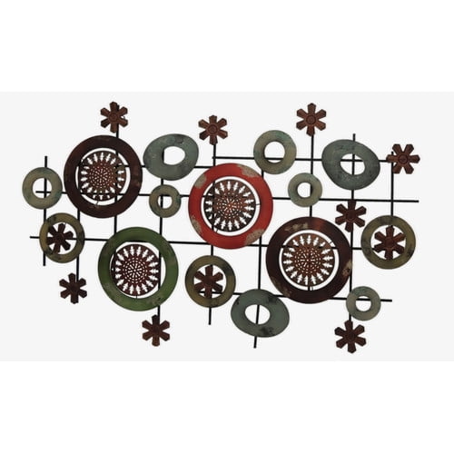 Gallerie D cor Geo Circles Metal Wall Art