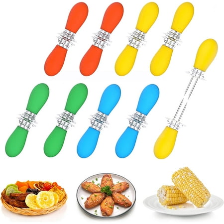 Happon Corn Holders 40Pcs/20 Pairs Stainless Steel Corn On The Cob Sweetcorn Corn Skewers Interlocking Double Fork for BBQ Camping Outdoor Kitchen Tool(4 Color)
Happon Corn Holders 40Pcs/20 Pairs Stainless Steel Corn On The Cob Sweetcorn Corn Skewers Interlocking Double Fork for BBQ Camping Outdoor Kitchen Tool(4 Color)