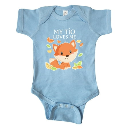 Inktastic My Tío Loves Me- little fox Gift Baby Boy or Baby Girl Bodysuit