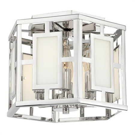 Crystorama Lighting HIL-990-PN Hillcrest - Six Light Flush Mount in Classic Style - 12 Inches Wide by 9 Inches High Polished Nickel Finish with White Silk Glass
Crystorama Lighting HIL-990-PN Hillcrest - Six Light Flush Mount in Classic Style - 12 Inches Wide by 9 Inches High Polished Nickel Finish with White Silk Glass