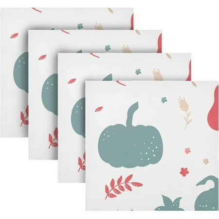 BESTKITTY Cute Colored Pumpkin Thanksgiving Cloth Napkins 20 X 20 inch Polyester Washable Cocktail Napkins for Dinner Decorative - Set of 4 Pcs
BESTKITTY Cute Colored Pumpkin Thanksgiving Cloth Napkins 20 X 20 inch Polyester Washable Cocktail Napkins for Dinner Decorative - Set of 4 Pcs
