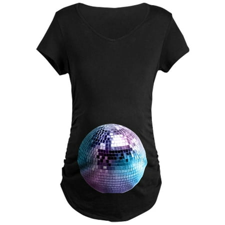 CafePress - Disco Ball Graphic Maternity Dark T Shirt - Maternity Dark T-Shirt