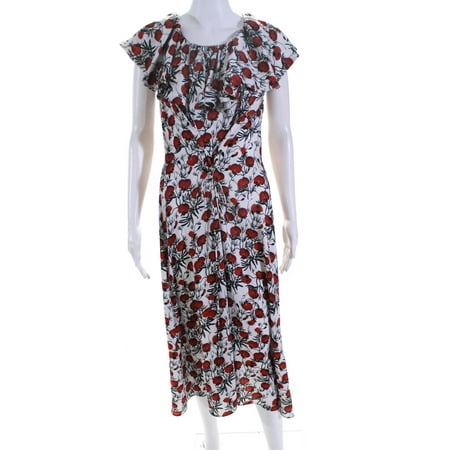Pre-owned|DELFI Collective Womens Floral Lake Dress Size 6 11087378