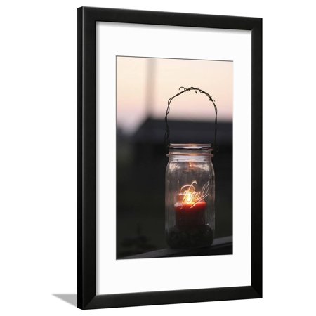 Mason Jar Framed Print Wall Art By Jeff Rasche
