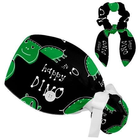 Working Cap with Buttons and Sweatband Scrub Hat Bouffant Caps with Scrunchie Dinosaur Tie Back Hats
Working Cap with Buttons and Sweatband Scrub Hat Bouffant Caps with Scrunchie Dinosaur Tie Back Hats