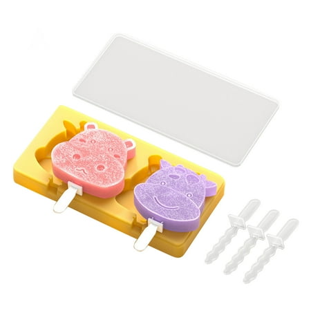 Non Stick Ice for Pop Molds Lovely Cows Bull for Head Ice Cream Silicone Mould with Lid Food Grade for Boy Girl DIY Home
Non Stick Ice for Pop Molds Lovely Cows Bull for Head Ice Cream Silicone Mould with Lid Food Grade for Boy Girl DIY Home
