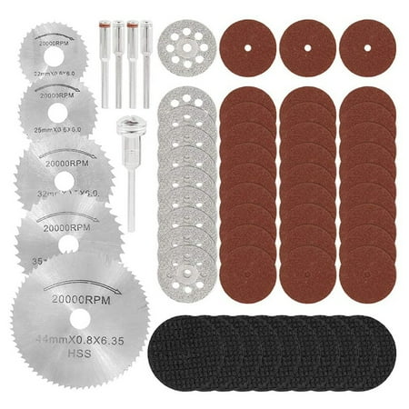 60Pcs Cutting Wheel Set for Tool - Diamond Cutting Wheel HSS Saw Blades Resin Cutting Disc with Mandrels
60Pcs Cutting Wheel Set for Tool - Diamond Cutting Wheel HSS Saw Blades Resin Cutting Disc with Mandrels