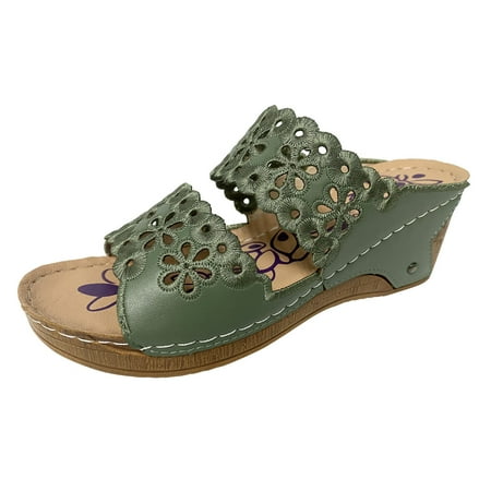 GNEIKDEING Ladies Solid Color Flower Embroidered Cutout Platform Wedge Roman Sandals Gift on Clearance
GNEIKDEING Ladies Solid Color Flower Embroidered Cutout Platform Wedge Roman Sandals Gift on Clearance