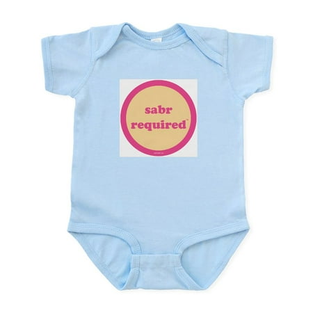 

CafePress - Sabr Required Creeper (Yellow + Pink) - Baby Light Bodysuit Size Newborn - 24 Months