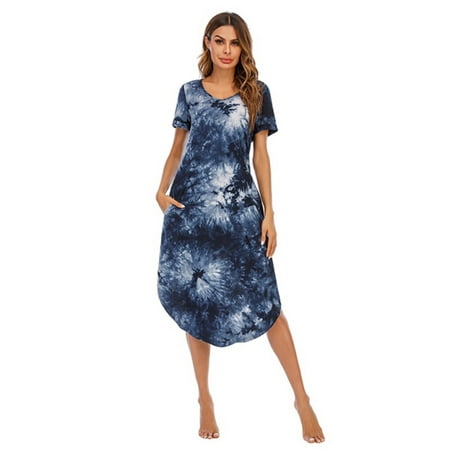 Womens V Neck Loungewear Short Sleeve Mid-Length Nightgowns Pajamas with Pockets Hem Slit Plus Size Casual Cotton Nightshirts House Dress Sweetness Gift for Mother s Day Girlfriend Wife
Womens V Neck Loungewear Short Sleeve Mid-Length Nightgowns Pajamas with Pockets Hem Slit Plus Size Casual Cotton Nightshirts House Dress Sweetness Gift for Mother s Day Girlfriend Wife