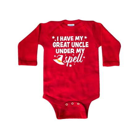 Inktastic I Have My Great Uncle Under My Spell with Cute Witch Hat Gift Baby Boy or Baby Girl Long Sleeve Bodysuit
Inktastic I Have My Great Uncle Under My Spell with Cute Witch Hat Gift Baby Boy or Baby Girl Long Sleeve Bodysuit
