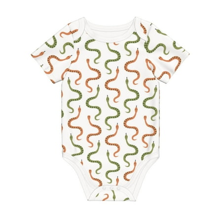 Matuu Hand Drawn Snake for Baby Short-Sleeve Bodysuit Soft Cotton Comfortable and Breathable Perfect for Newborns and Infants
Matuu Hand Drawn Snake for Baby Short-Sleeve Bodysuit Soft Cotton Comfortable and Breathable Perfect for Newborns and Infants
