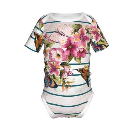 Lukts Bird and Floral Print Baby Short Sleeve Romper Onesie for Newborn Baby Boys and Girls-2 Years
Lukts Bird and Floral Print Baby Short Sleeve Romper Onesie for Newborn Baby Boys and Girls-2 Years