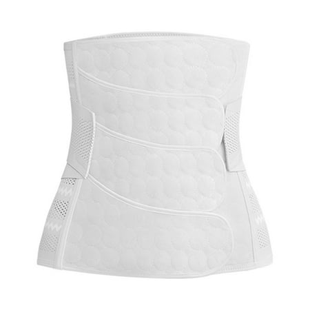 4pcs Belly Abdomen Pelvis Postpartum Belt Belly Bands Support Bands After Birth L White