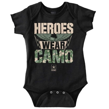 US Army Heroes Wear Camo Romper Boys or Girls Infant Baby Brisco Brands 24M
US Army Heroes Wear Camo Romper Boys or Girls Infant Baby Brisco Brands 24M