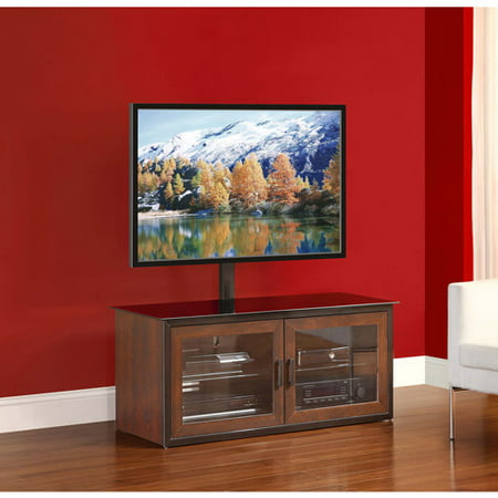 Whalen Brown Closed Door 3-in-1 TV Stand for TVs up to 52